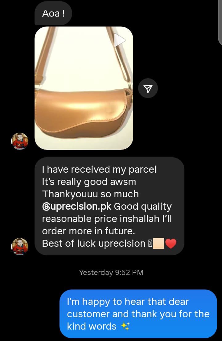 Instagram/WhatsApp Customer Reviews