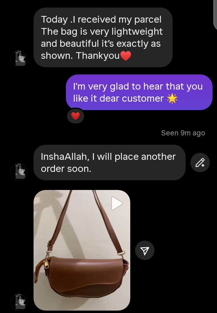 Instagram/WhatsApp Customer Reviews