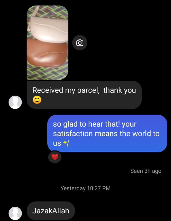 Instagram/WhatsApp Customer Reviews