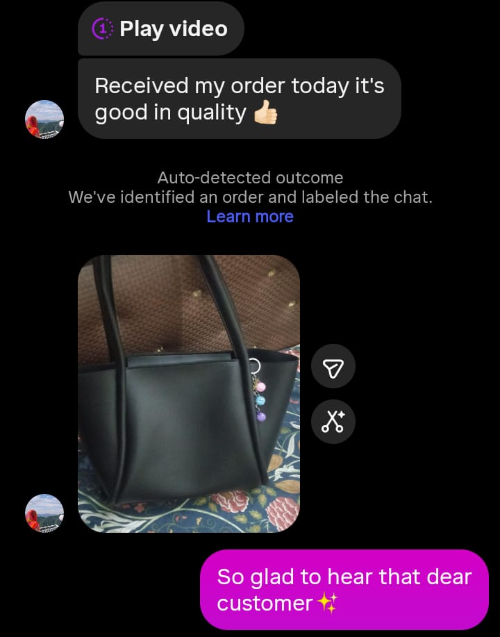 Instagram/WhatsApp Customer Reviews