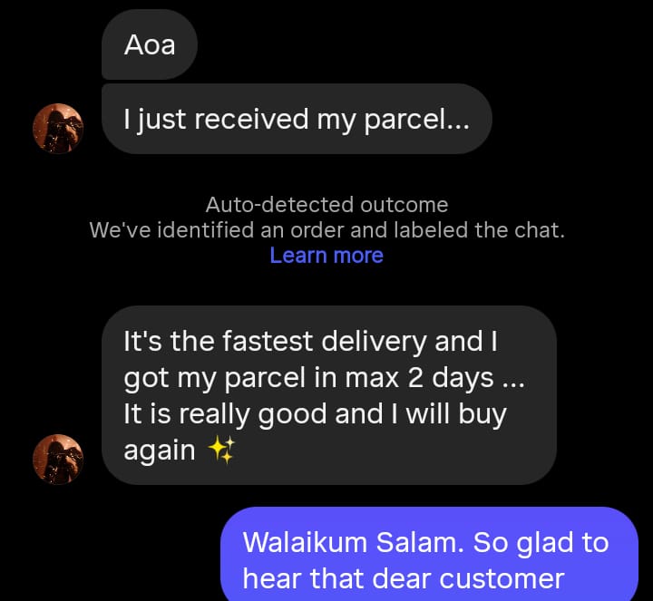 Instagram/WhatsApp Customer Reviews