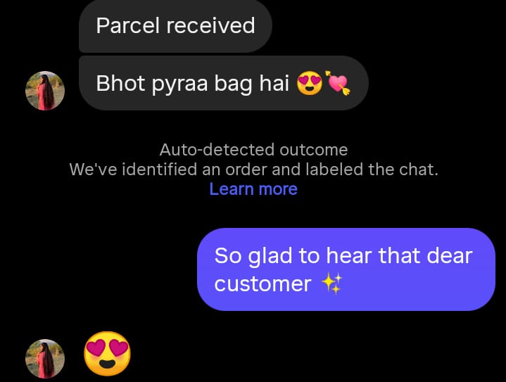 Instagram/WhatsApp Customer Reviews