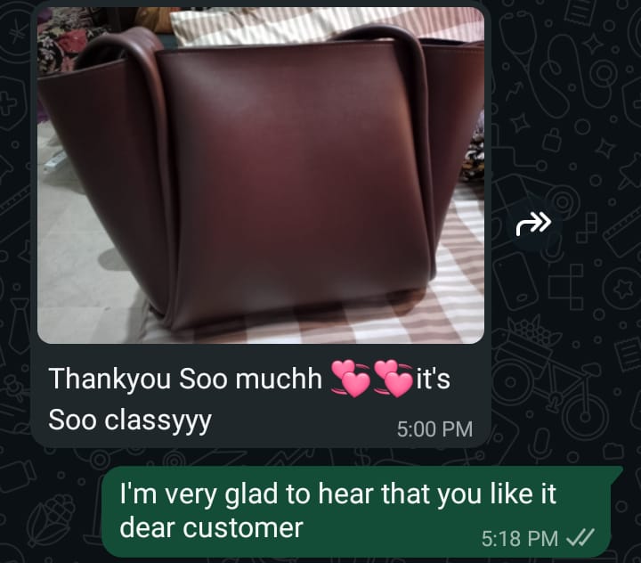 Instagram/WhatsApp Customer Reviews